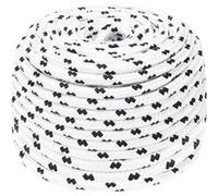 vidaXL Corde de bateau tressée Polyester 8 mm x 25 m Blanc