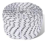Corde de bateau tressée Polyester 6 mm 250 m Blanc Blanc G