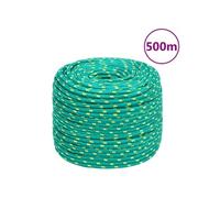 vidaXL Corde de bateau Vert 6 mm 500 m Polypropylène