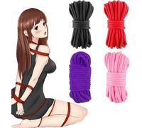 Corde de bondage en coton 4 x 10 m - Corde de bondage et kit, Corde Shibari Soft Kit parfait pour les débutants et les couples