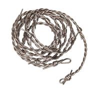 Corde de bondage Shibari dorée en cuir au look de fil de fer barbelé
