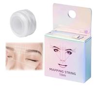 Corde de cartographie des sourcils blancs, ficelle de cartographie des sourcils blanche pré-encrée, ficelle de cartographie des sourcils blanche, fil de cartographie à l'encre colorée, stylo de