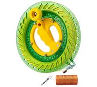 Corde de cerf-Volant avec Bobine et verrou, Enrouleur de Bobine cerf-Volant 8, 7 Pouces avec Cordon Anti-enroulement 765 mètres, Ligne Ficelle Portable pour l'extérieur Vert
