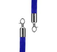 Corde de chandelier en velours, Cordes avec mousquetons, lot de 2, corde d'obstacle suspendue en mousse for mariage, crèche, hôtel, hall d'entrée(Blue,300cm/10ft)