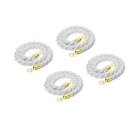 Corde de chanvre tressée de 1 m avec fermoir mousqueton - Corde durable de contrôle de la foule, idéale pour les événements, les fêtes et la gestion des files d'attente, taille de 1,8 m, options de