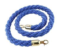 Corde de Chanvre tressée pour barrière, Poteau avec Crochets, Corde de File d'attente torsadée, Corde de contrôle des foules pour hôtels, Mariages, cinémas (Taille : 215 cm, Couleur : Croche