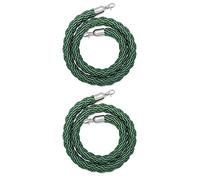Corde de Chanvre VIP, barrière de séparation de File d'attente Blanche, Violette, Orange, Verte et Rouge avec Crochets, pour contrôle de la Circulation intérieure et extérieure, Verte, 2,5 m