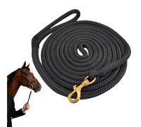Corde De Conduite - Ligne en Nylon Longue,Ligne Équine Renforcée avec Crochet en Laiton, Toilettage, Compétition, Randonnée, Cavaliers, Écurie, École