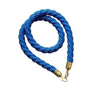 Corde de contrôle des foules d'extérieur 5 m avec crochets en acier inoxydable pour gestion des files d'attente et résistante aux intempéries, idéale pour les événements et les espaces publics.