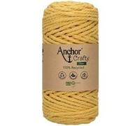 Anchor Crafty Cordon macramé fin 00108 Moutarde 250 g env. 65 m Coton/Polyester 3 plis torsadé doux