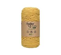 Anchor Crafty Cordon macramé fin 00108 Moutarde 250 g env. 65 m Coton/Polyester 3 plis torsadé doux