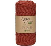 Anchor Crafty Cordon macramé fin 00116 brique env. 65 m 250 g, mélange de coton et de polyester, fil torsadé doux 3 plis