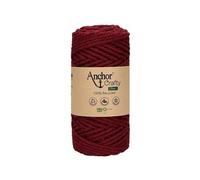 Generique Corde de coton recyclé Macramé Anchor Crafty Fine 250 g Rouge (119 Bordeaux)