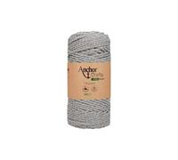 Corde de Coton Recyclé Macramé Anchor Crafty Fine Metallic - 250gr - Anchor(...) - Gris Gris G