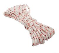 Corde de démarrage 4 mm x 5 m pour tondeuse à gazon, tronçonneuse, débroussailleuse, cordon en nylon avec filetage traceur compatible avec les petits moteurs Sabo Wolf