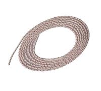 Corde de démarrage 6 m x 3 mm en polyester, résistante à la déchirure, fonctionnement lisse, compatible avec tronçonneuse, tondeuse à gazon, outils de jardin, accessoires, rouge et blanc