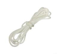Corde de démarrage en nylon pour petits moteurs (4 mm) 1,25 m | Lot de 50 cordons en nylon blanc, haute résistance à la traction, résistant aux intempéries, démarrage facile du moteur