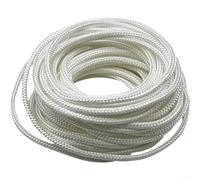 Corde de démarrage pour tondeuses à gazon, moteurs à gaz, souffleur, cordon de tirage de rechange en polyester noir de 10 m de long avec kit de poignée pour jardin, cour pour pièces de réparation