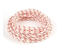 Corde de Démarrage Tondeuse 10 m Sans Poignée, Cordon Lanceur 4 mm pour Tronçonneuse, Débroussailleuse, Coupe-Bordures