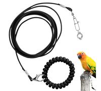 Corde de Dressage pour Perroquet | Corde Volante extérieure détachable pour Perroquet | Anneau de Cheville de Pied attaché pour éviter de s'échapper pour Cour, terrasse, Sortie