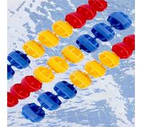 Corde de flottaison ronde réglable pour piscine - Séparateur de natation creusée pour entraînement peu profond/profond et sécurité; séparateur de balle de 4,9 m pour une meilleure gestion des pistes