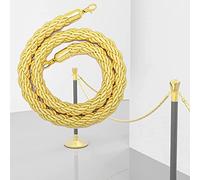 Corde de garde-corps, Lot de 4 cordes torsadées en chanvre tressé avec crochets(1 Pack,0.9M)