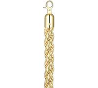 Corde de gestion de file d'attente, Barrière de file d'attente VIP en corde tressée for fêtes, cinémas et églises, contrôle des foules, chanvre avec crochets, verte, 300 cm(Beige,210Cm/7Ft)