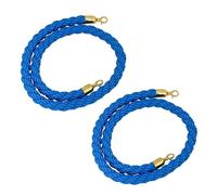 Corde de gestion de file d'attente, Corde de maintien foule torsadée, corde for poteau 1/1,5/2/2,5/3 m, chanvre tressée, 2,8 cm(Blu,1M)