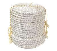 Corde de gréement Blanche en Polyester de 30 m - Corde de tirage Robuste de 20 mm, adaptée à des activités telles Que la Navigation de Plaisance, Le Camping, l'élevage, la Construction, la v