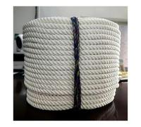 Corde de gréement en Polyester torsadé Blanc 32-196' - Corde Polyvalente Robuste adaptée au Levage, au tirage, au Balancement, à la randonnée, au Camping, à la Voile, au Jardinage et aux app