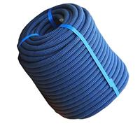 Corde de gréement Robuste en Polyester de 18 mm, 10-60 m, Type Arbt, idéale pour la Construction, la Voile, la Traction, la randonnée et Le Camping - Bleue, 10 m (32 pi), 48 brins