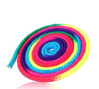 Corde de gymnastique rythmique, corde d'art de gymnastique, entraînement artistique, corde de sport, couleur arc-en-ciel, cordes de gymnastique rythmique pour l'entraînement