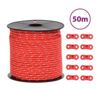 Corde de Haubanage de Tente avec Bandes Réfléchissantes et Clés Cordon vidaXL