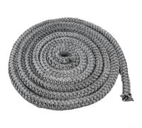 Corde de Joint Réfractaire 600°C Poêle à pour bois Corde de Joint(25mm*3m) | Tressage dense, élasticité supérieure, scelle hermétiquement, améliore efficacité combustion, gris standard