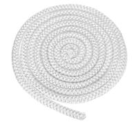 Corde de joint ronde en fibre de verre haute température for poêles à bois, cheminées et fours - Résistance thermique jusqu'à 1 022 °F(White,6/25inx118.1in)