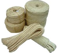 CORDE DE JUT corde corde à nœuds chanvre naturel corde de jute en stock NOUVEAU 6 mm 30 mètres