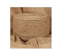 vidaXL Corde de jute/chanvre – 25 m x 10 mm – pour emballage, bricolage et jardinage