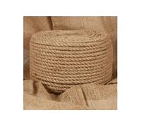 Corde de jute 50 m de long 12 mm d épaisseur