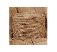 vidaXL Corde de Jute, Corde de Chanvre, Ficelle de Jute, Corde d'emballage pour Décoration Bricolage Jardinage, 50 m de Long 8 mm d'Épaisseur