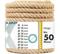 Corde de jute Arnold Robuste différentes longueurs & épaisseurs Ø 20 mm Longueur : 50 m