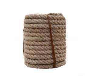 Corde de jute naturelle de 50 m pour loisirs créatifs, escalade, poteau de tiraillement, jeux de plein air, ficelle tressée avec esthétique rustique pour décoration d'intérieur, projets de jardin