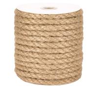 Corde de Jute Naturelle Torsadée - 10 mm x 15 m | Ficelle Robuste pour Bricolage, Jardinage, Décoration et Artisanat