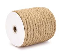 Corde de Jute Naturelle Torsadée - 12 mm x 10 mètres | Ficelle Robuste pour Bricolage, Jardinage, Décoration et Artisanat, Brun