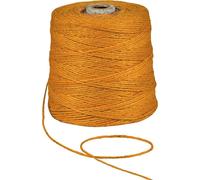 Corde de jute orange, 500 m, 2 mm, 1 kg, fil de jute pour crochet, macramé, jardinage