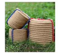 Corde de Jute torsadée en Fiber de Chanvre, 20mm d'épaisseur, 5/10/15/20M, 4 brins, for quais de Garde-Corps, tir à la Corde, Escalade, Artisanat de décoration(20MM 10M)