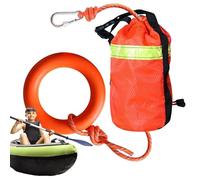 Corde de lancement - Corde réfléchissante de 16 m pour sauvetage d'eau, résistance à la traction jusqu'à 500 kg, équipement de sécurité flottant avec anneau de main, accessoires de rafting pour bateau