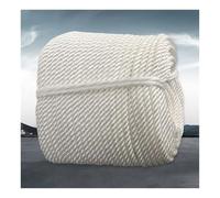 Corde de Levage Robuste en Polyester Blanc de 10 à 20 mm - Corde de lit torsadée à Trois brins, adaptée aux projets de Bricolage, aux élingues Marines, à la Suspension de balançoires, à la l