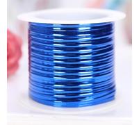 Corde de Liaison Alimentaire PET+Métal 15m Corde de Liaison(Blue) | Multicolore or argent , 15m longueur, idéal pain snacks, torsade solide, pour facile à couper