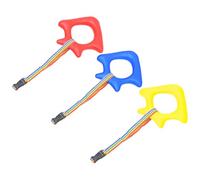 Corde de Marche Anti-errance pour Garçon Fille, Lot de 3, Poignée Lisse | Contrôle de Groupe en Crèche et Sortie Scolaire, Sangle Webbing Pp, Couleurs Lumineuses Couleur Aléatoire
