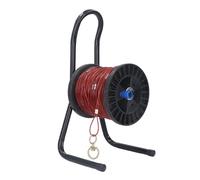 Corde de mesure en fil d'acier 100 m, robuste, portable, avec revêtement en caoutchouc, échelle de construction, corde de mesure de puits profonds pour les projets d'ingénierie